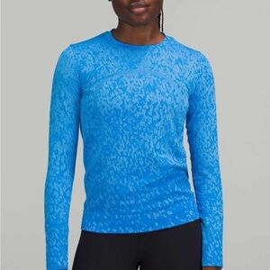 Lululemon Swiftly Relaxed-Fit Blue Print Longsleeve